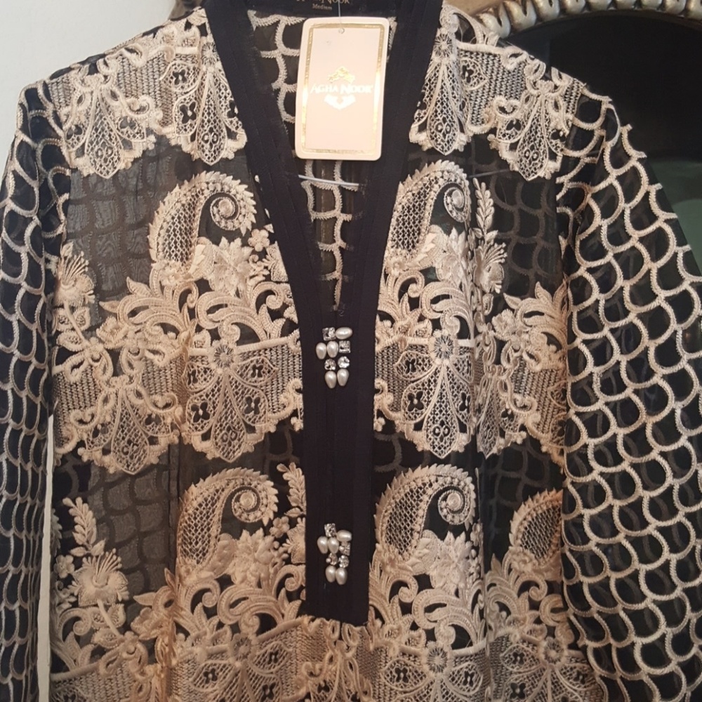 Top pakistani indian kurta Agha Noor, new - Picture 2 of 3